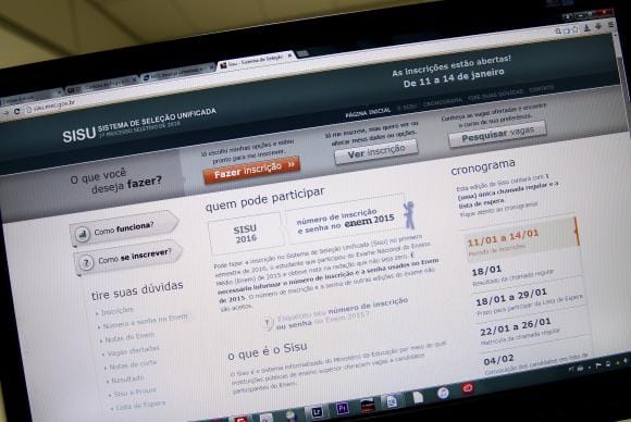Hoje é o ultimo dia para se inscrever no Sisu