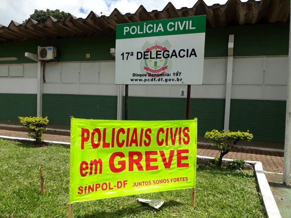 Policiais civis do DF entram em greve por 72 horas