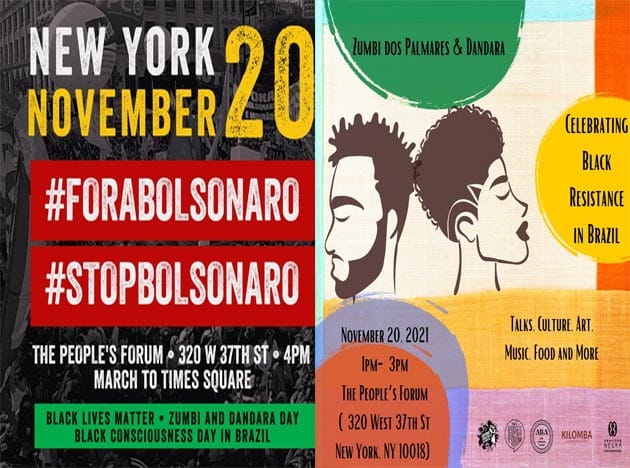 Marcha Zumbi Chega aos EUA e Pede o Fim do Governo Racista de Bolsonaro
