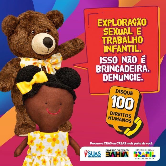 Governo da Bahia lança campanha de combate à exploração sexual e trabalho infantil